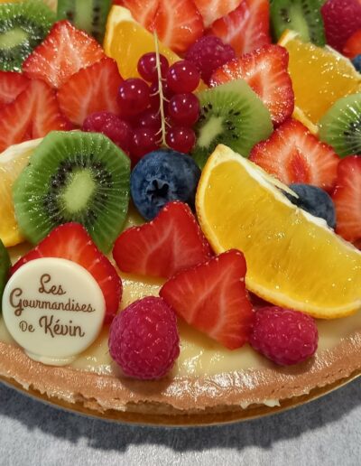Les Gourmandises de Kevin Marles gateau danniversaire Hirson Guise Laon 02 Aisne tarte aux fruits delice