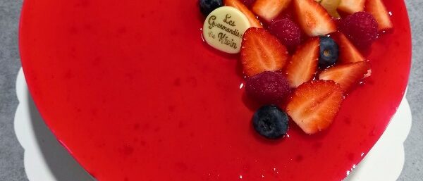 Les Gourmandises de Kevin patisserie Marles gateau coeur fraises