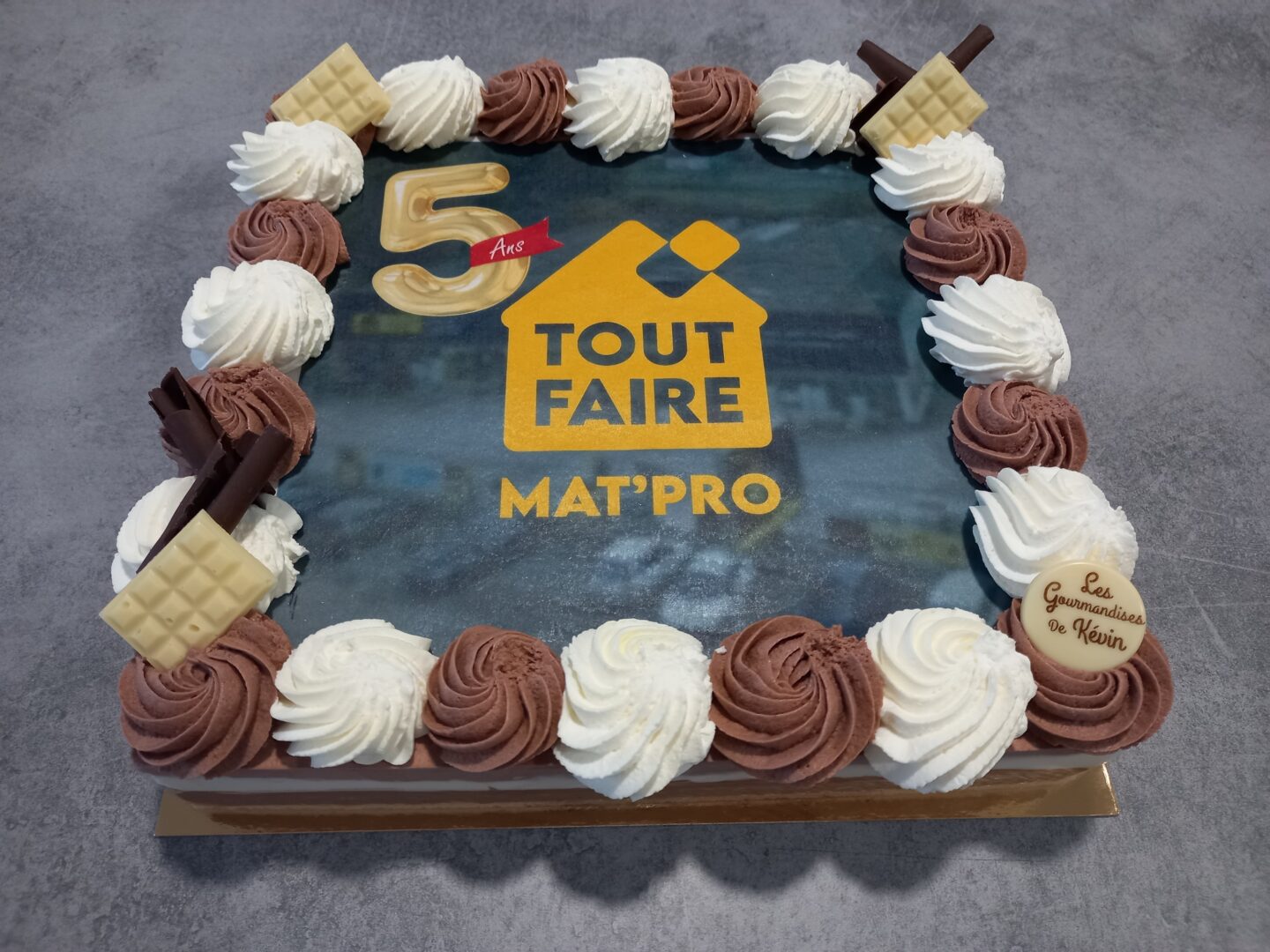gateau chocolat 3chocolats bavarois personalise professionel matpro toutfaire les gourmandises de kevin