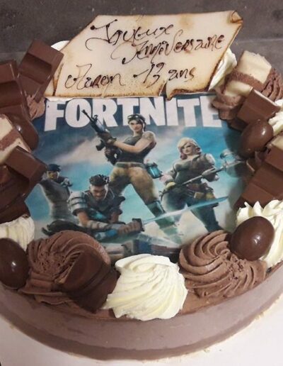 les gourmandises de kevin archer patissier marle gateau anniversaire fortnite