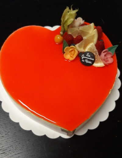 lesgourmandisesdekevin bavarois fruitsrouges coeur
