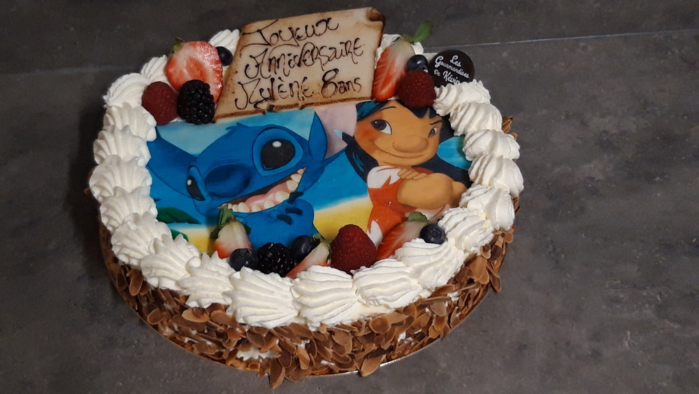 lesgourmandisesdekevin fruits rouges stitch lilo photo personnalise