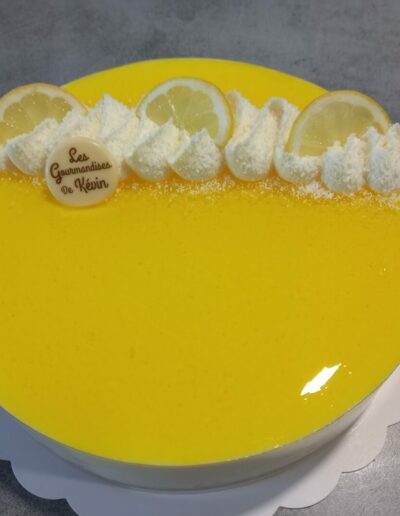 gateau anniversaire bapteme les gourmandises de kevin citron coco bavarois mousse