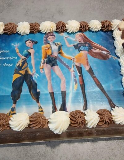 gateau anniversaire bapteme les gourmandises de kevin huntrix kpop demon hunter marle saintrichaumont vervins mira